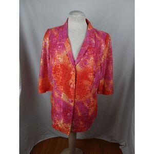 Margi Kent Women Shiny Colorful Blazer